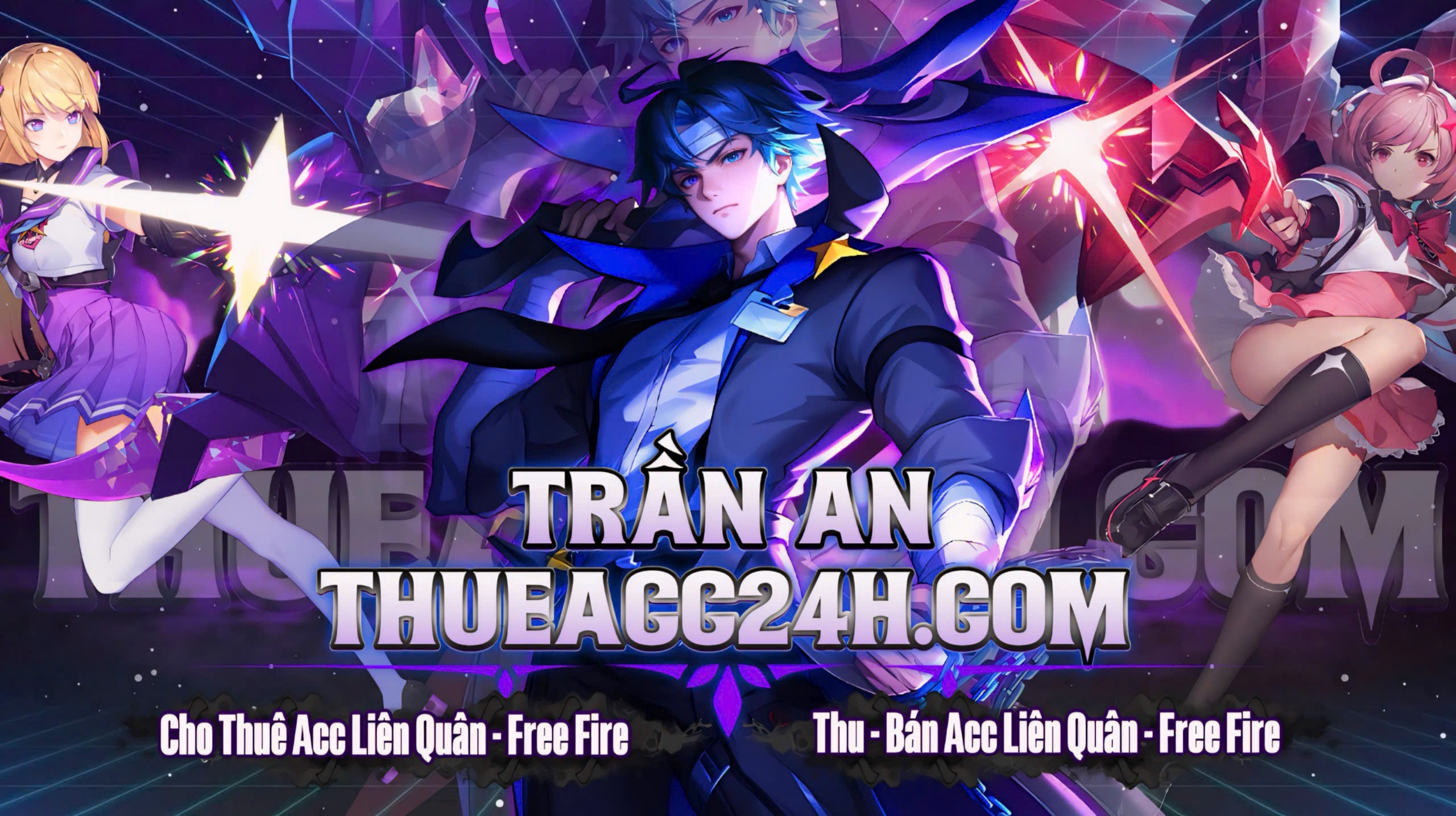 Banner Thuê Acc Liên Quân - Free Fire